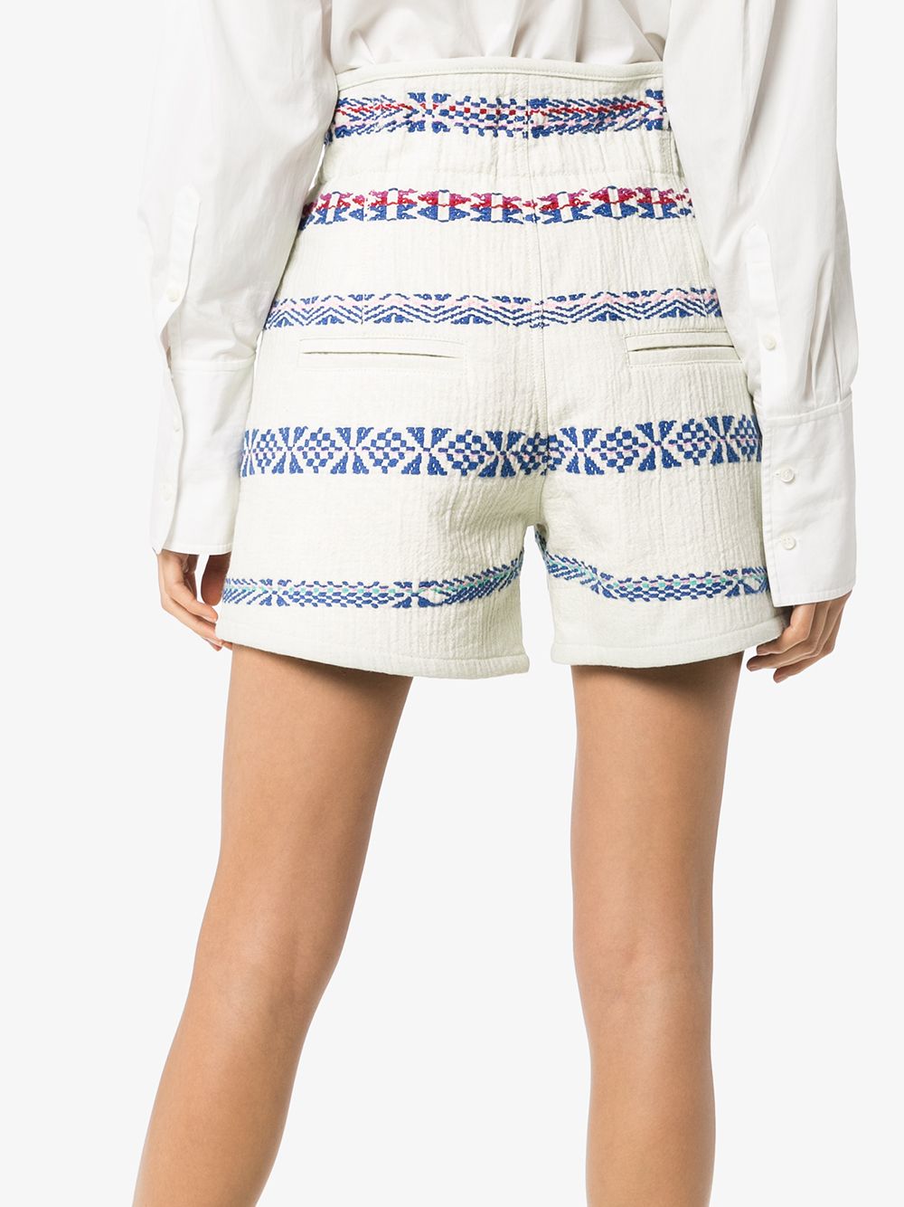 фото Isabel marant baixa embroidered shorts