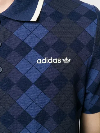 adidas argyle polo