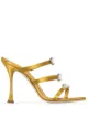 Image 1 of Manolo Blahnik Nudosa 105mm crystal-embellished mules