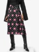 Image 2 of Paco Rabanne Floral polka dot flared skirt