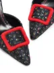Image 2 of Manolo Blahnik Maysalebi floral print mules