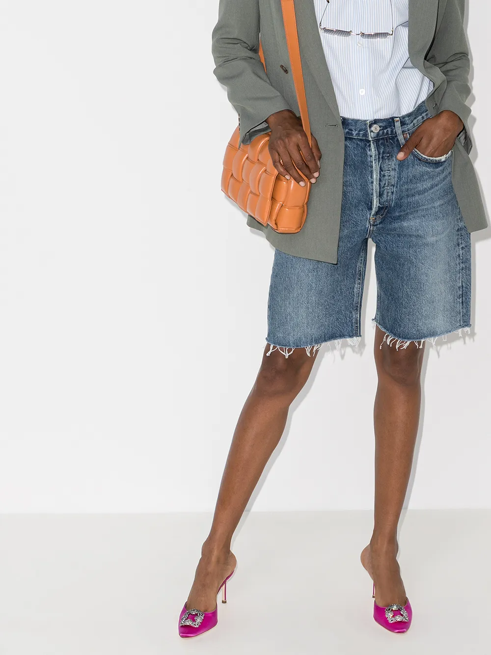 manolo blahnik pink mules