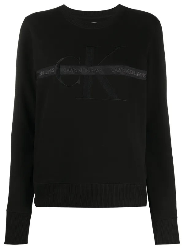 calvin klein tape crew sweatshirt
