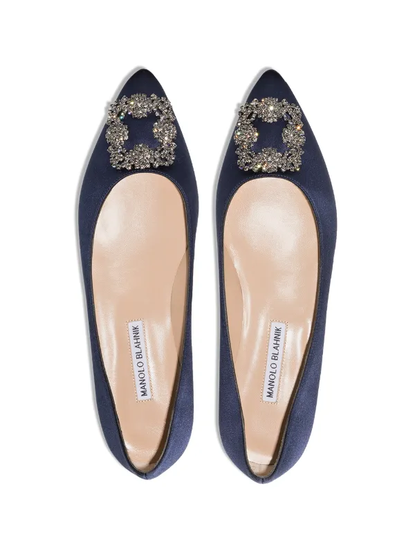 MANOLO BLAHNIK  HANGISI フラットシューズ