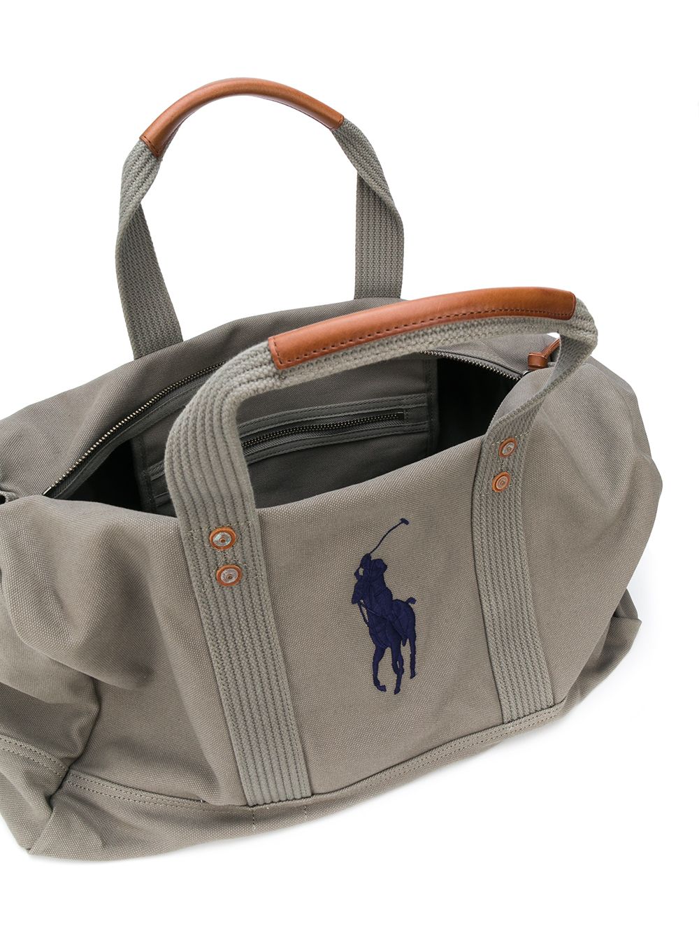 фото Polo ralph lauren embroidered logo cotton holdall