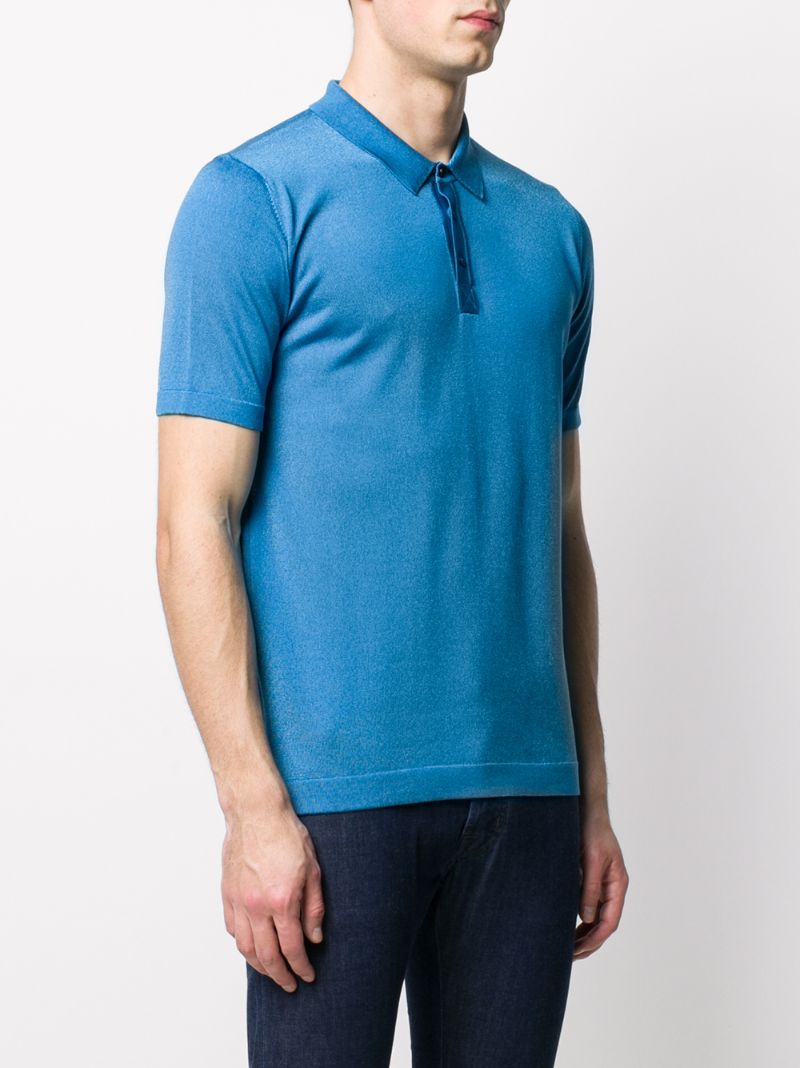 Shop Nuur Slim-fit Polo Shirt In Blue