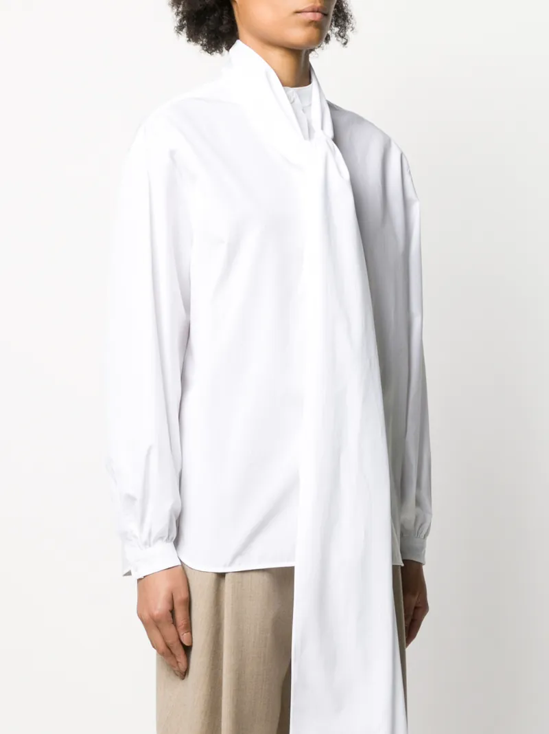 Givenchy Pussy-bow Blouse In White