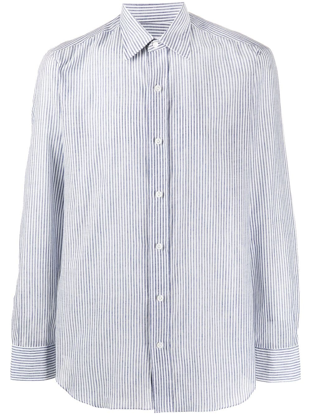 Salvatore Piccolo Striped Slim-fit Shirt In White