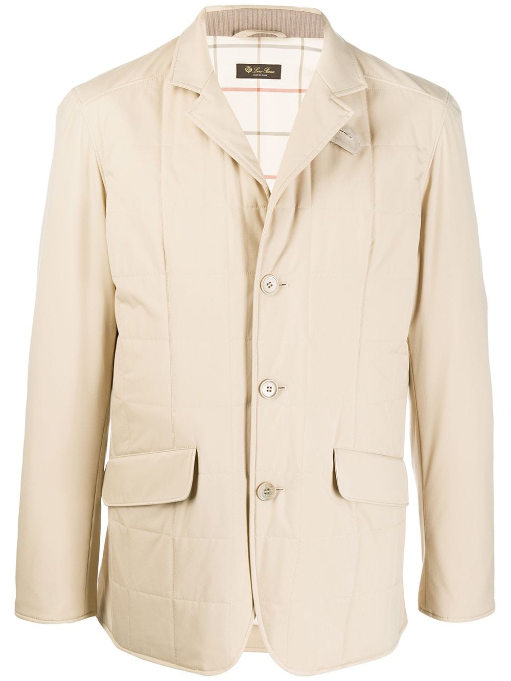 Loro Piana Quilted Buttoned Jacket In Neutrals
