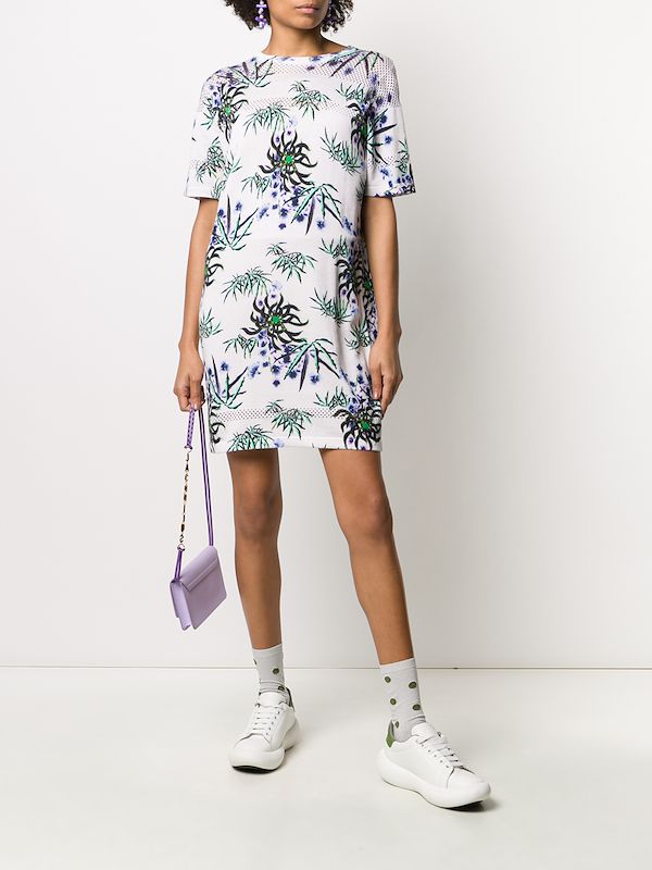 flower t shirt dress