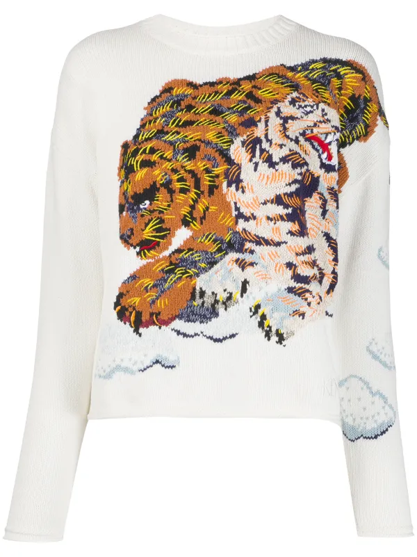 kenzo orange sweater