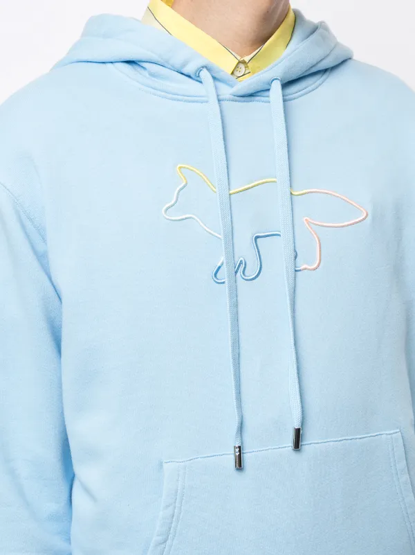 maison kitsune blue sweatshirt