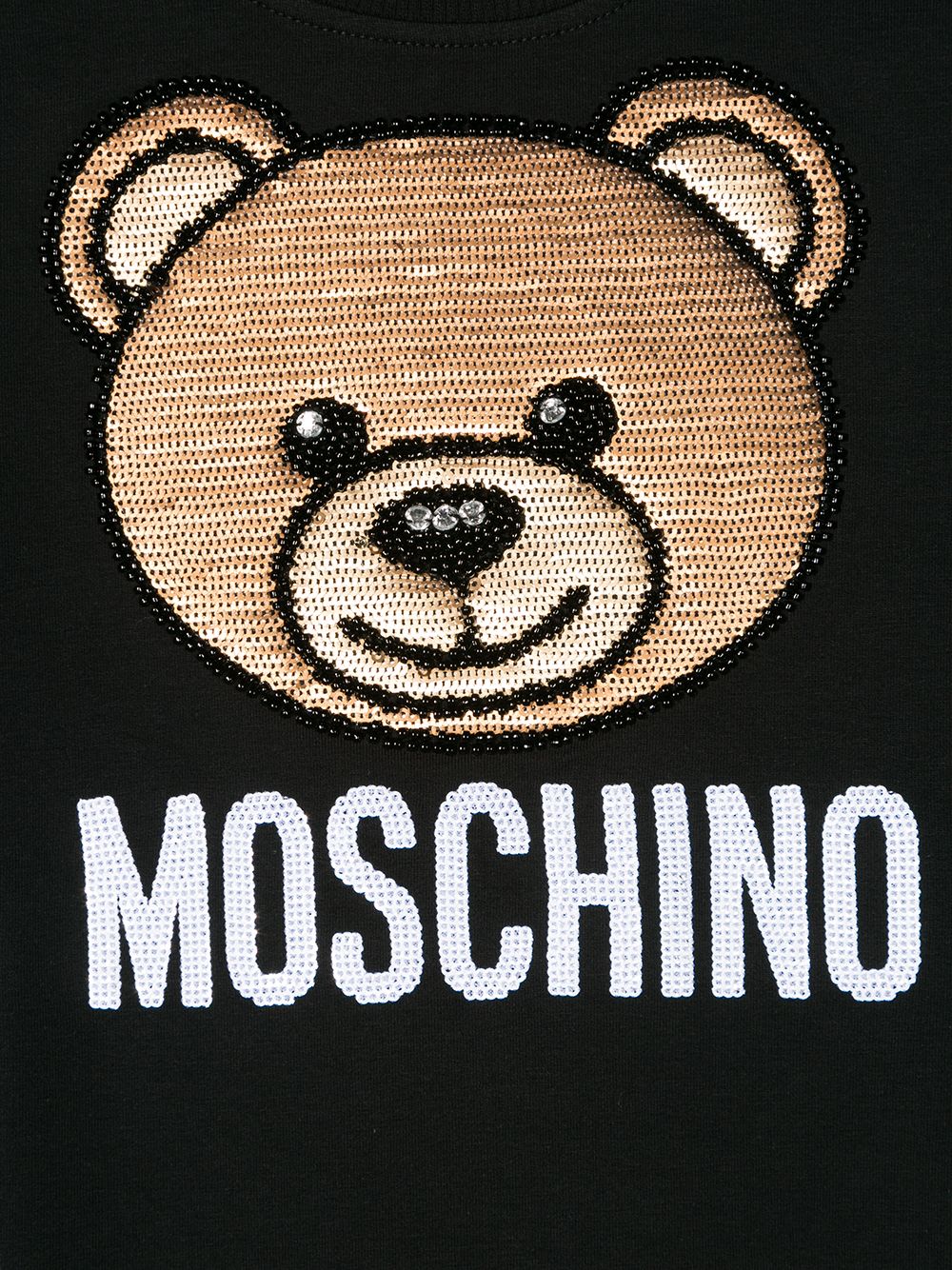 фото Moschino kids декорированная толстовка teddy bear