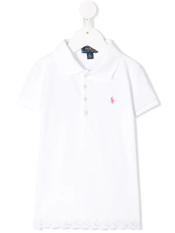 kids white ralph lauren shirt