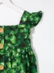 Dolce & Gabbana Kids فستان بطبعة ورقة