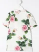 الصورة 2 من Dolce & Gabbana Kids بلوزة طراز بيجاما بطبعة زهور