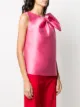 Alberta Ferretti blusa sin mangas con lazo
