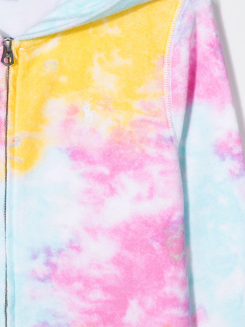 фото Ralph lauren kids teen tie-dye zip-up hoodie