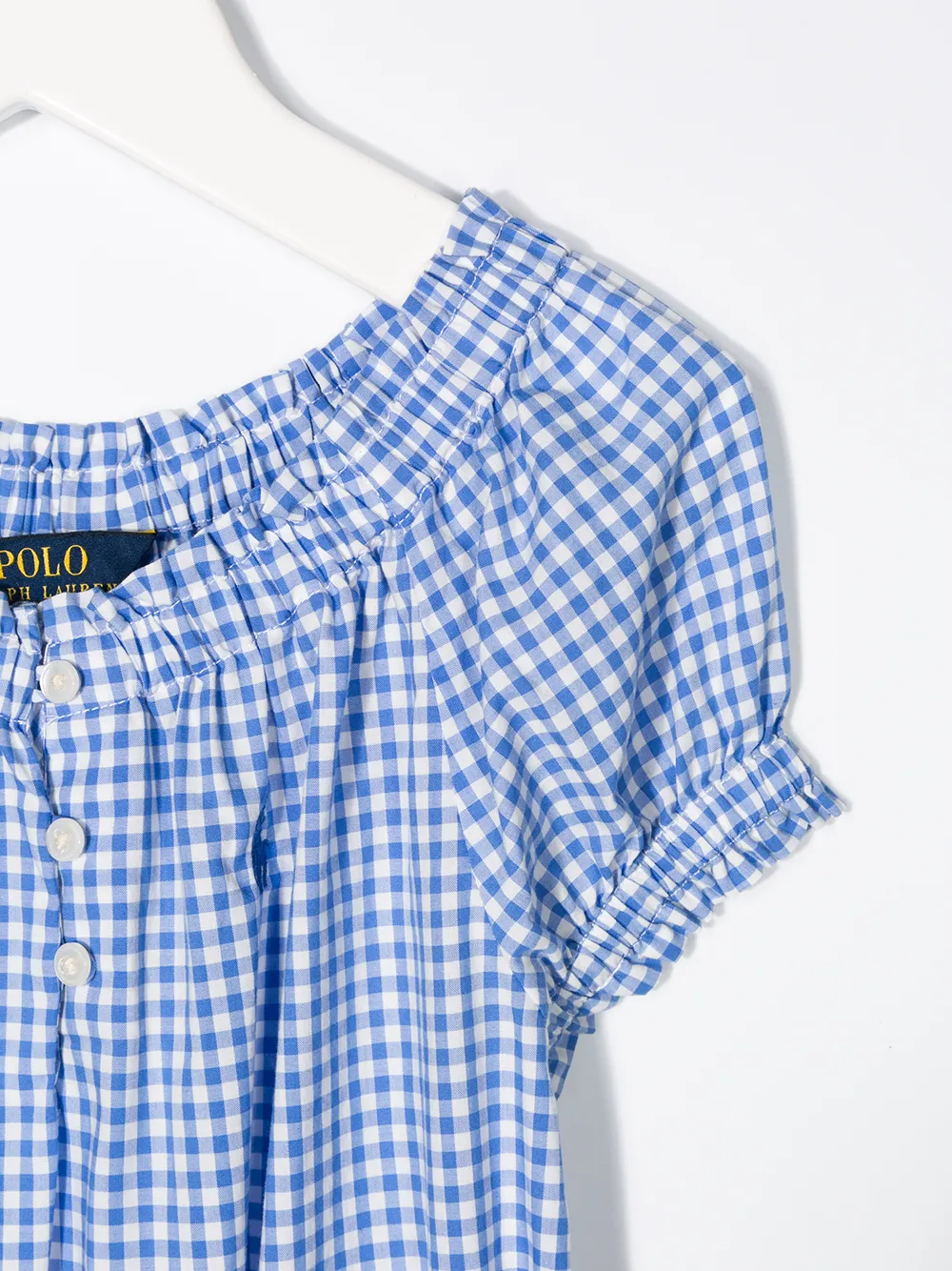 light blue gingham playsuit