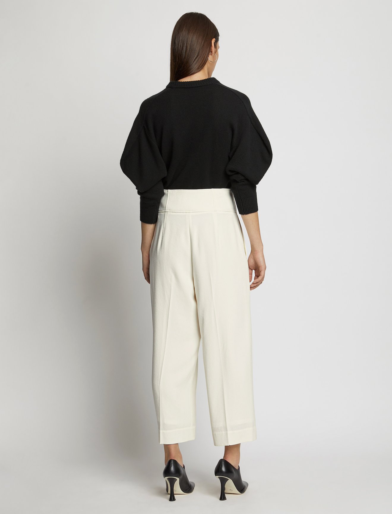 Textured Crepe High Waisted Culottes #2