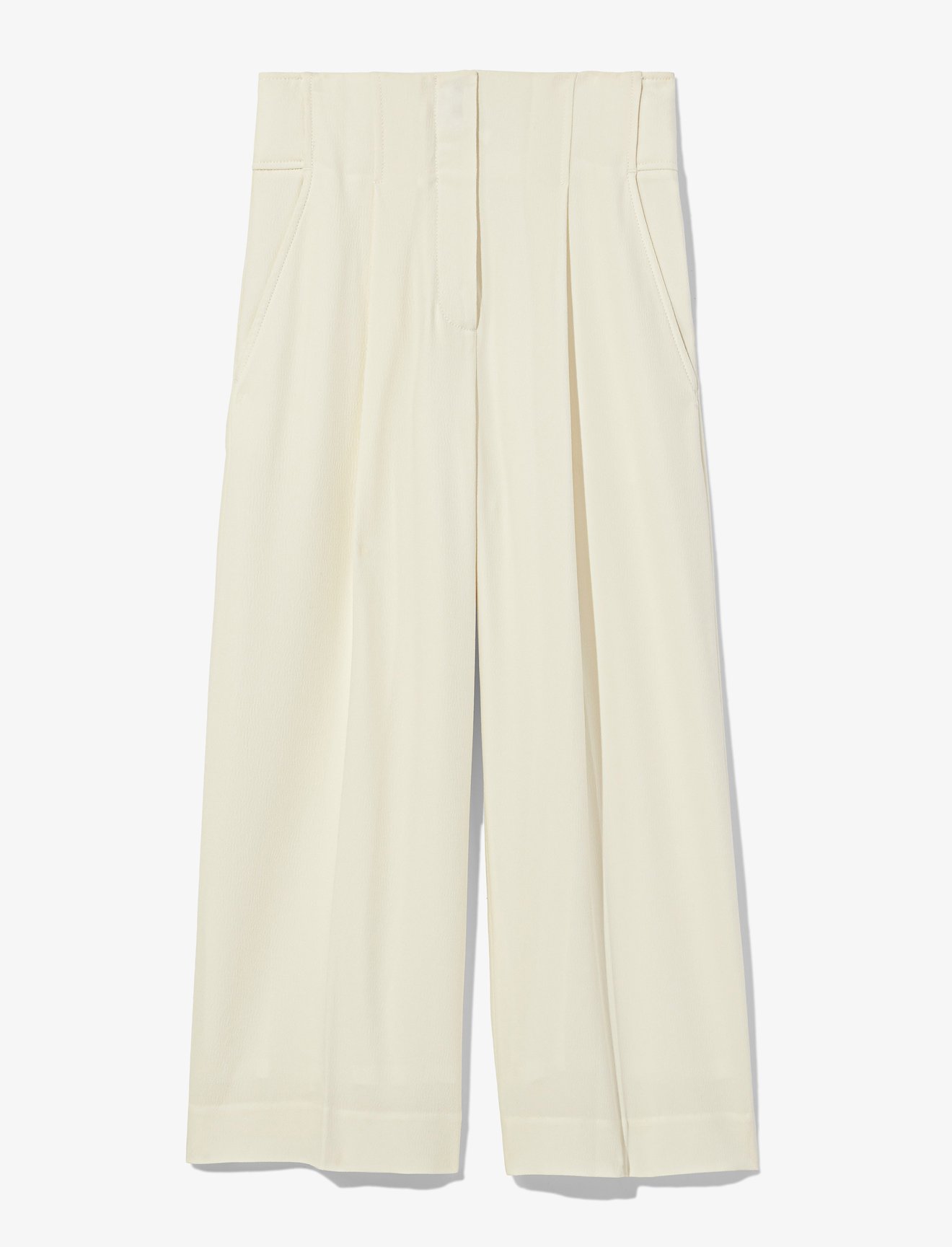 Textured Crepe High Waisted Culottes #4