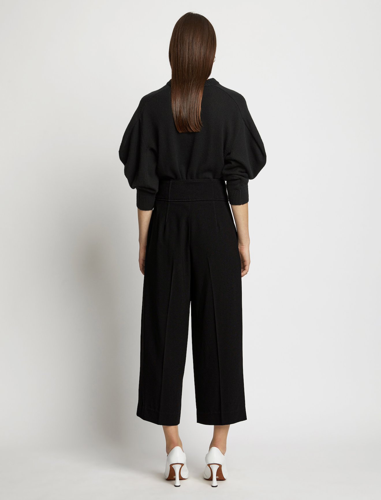 Textured Crepe High Waisted Culottes #2