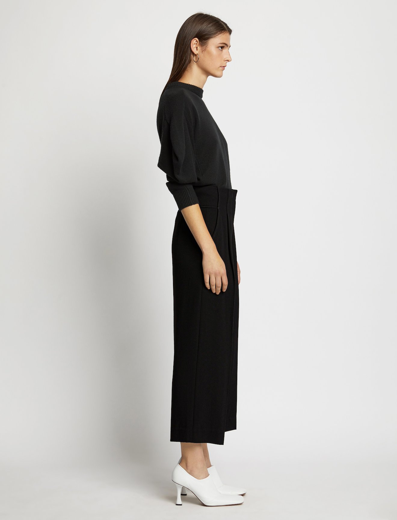 Textured Crepe High Waisted Culottes #1