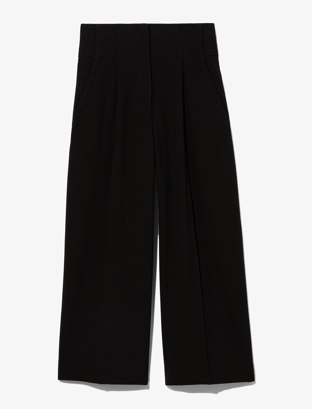 Textured Crepe High Waisted Culottes #4