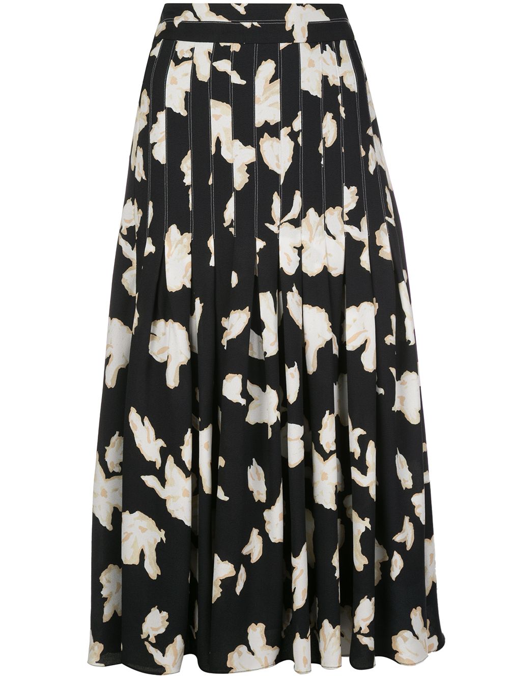 фото Proenza schouler юбка с цветочным принтом и складками