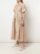 Proenza Schouler فستان بحزام وكسرات