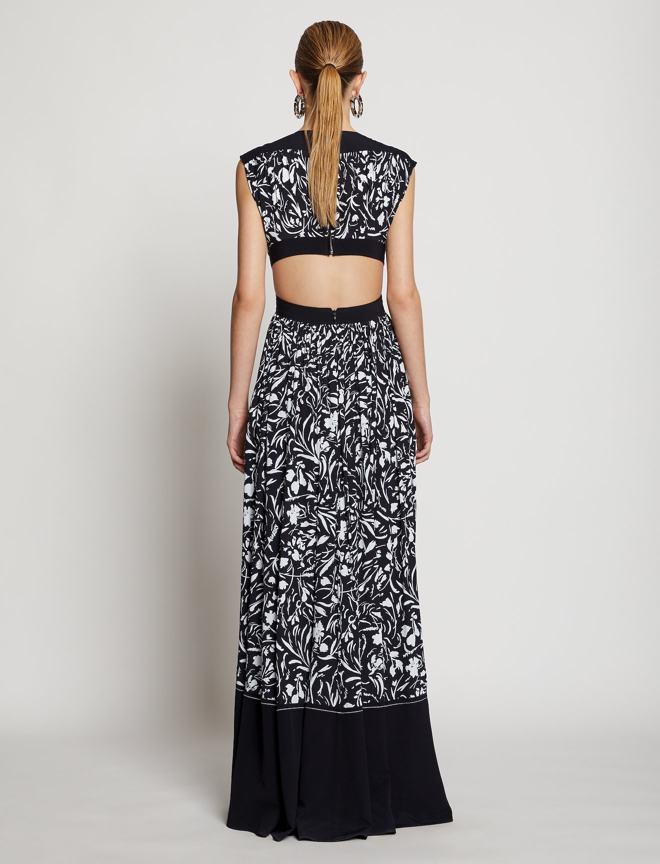 Blocked Floral Maxi Dress #2
