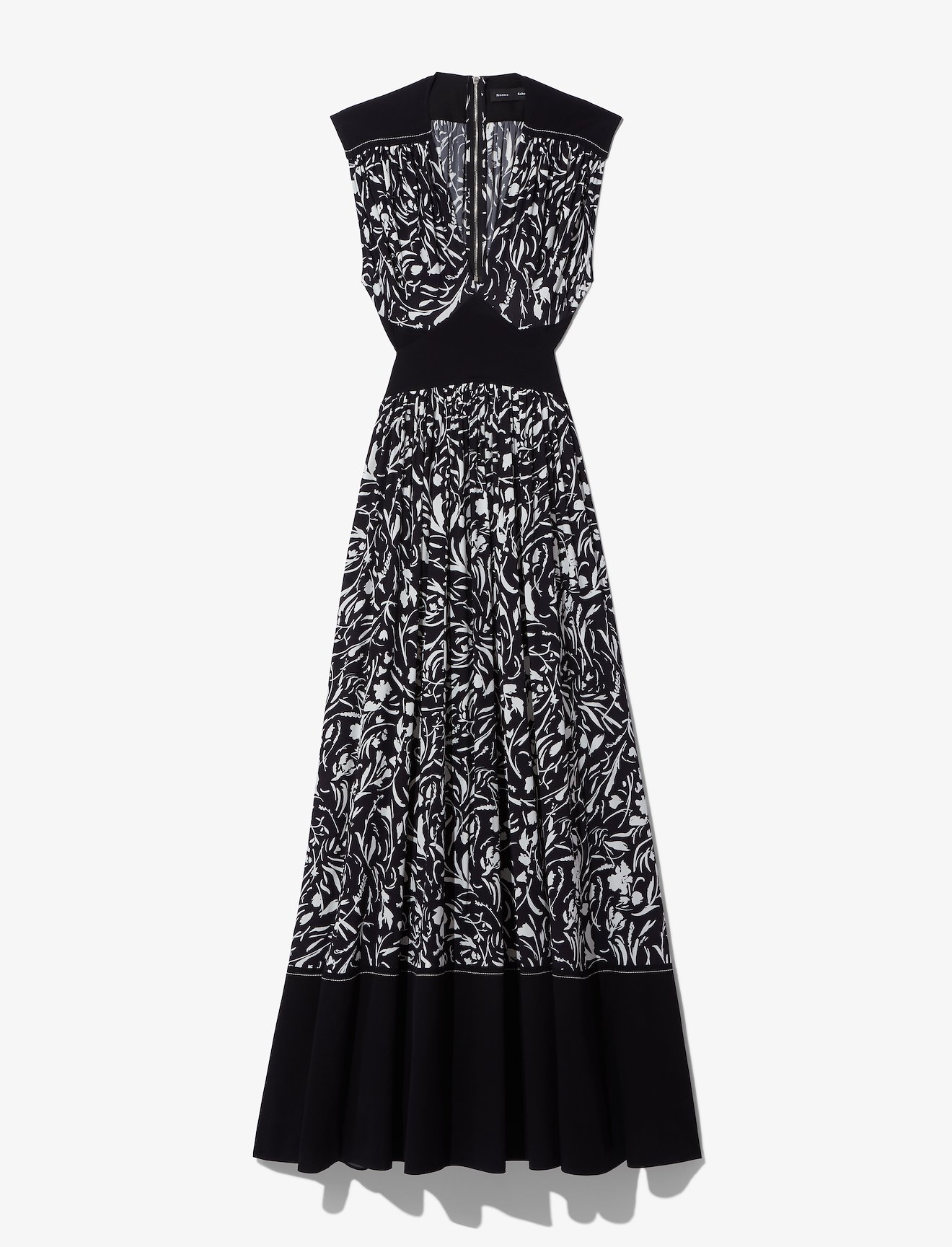 Blocked Floral Maxi Dress #4