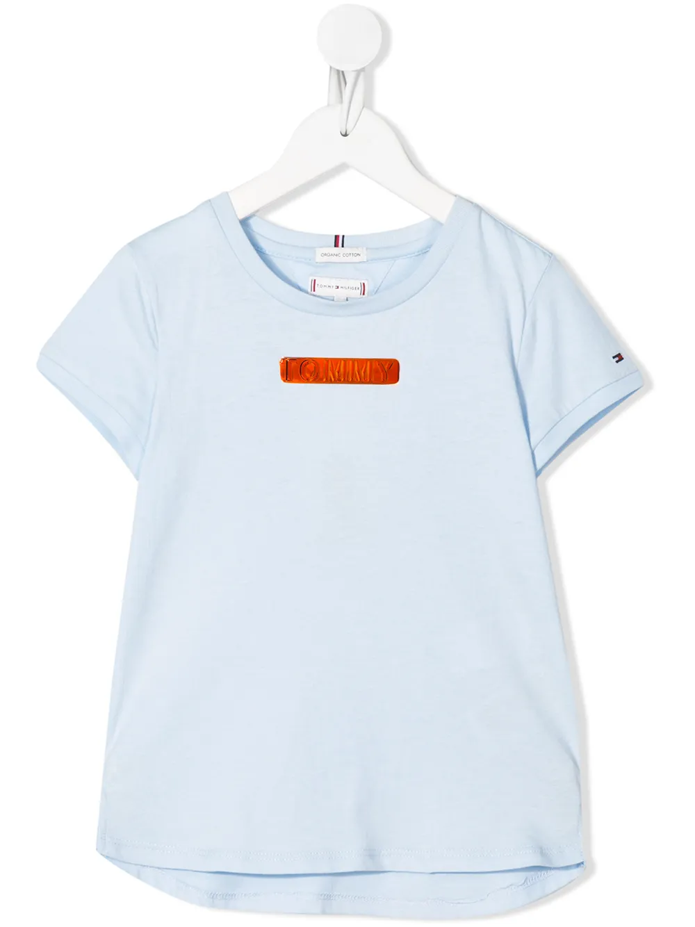 Tommy Hilfiger Junior Kids' Metallic Logo T-shirt In Blue