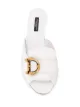 Dolce & Gabbana DG peep-toe mules
