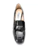 Prada logo-plaque block-heel loafers