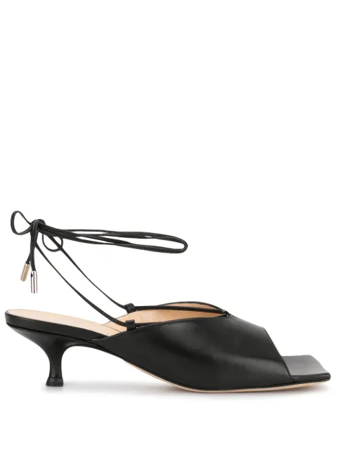 square toe kitten heels