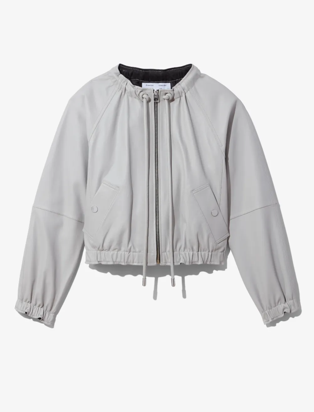 Image of Proenza Schouler White Label Leather Jacket grey S