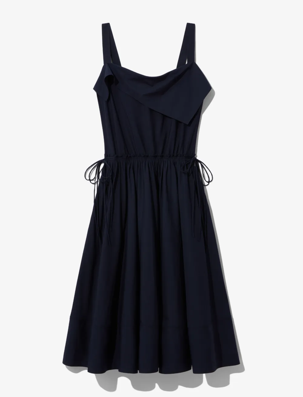 Image of Proenza Schouler White Label Cotton Shirting Apron Dress midnight/blue