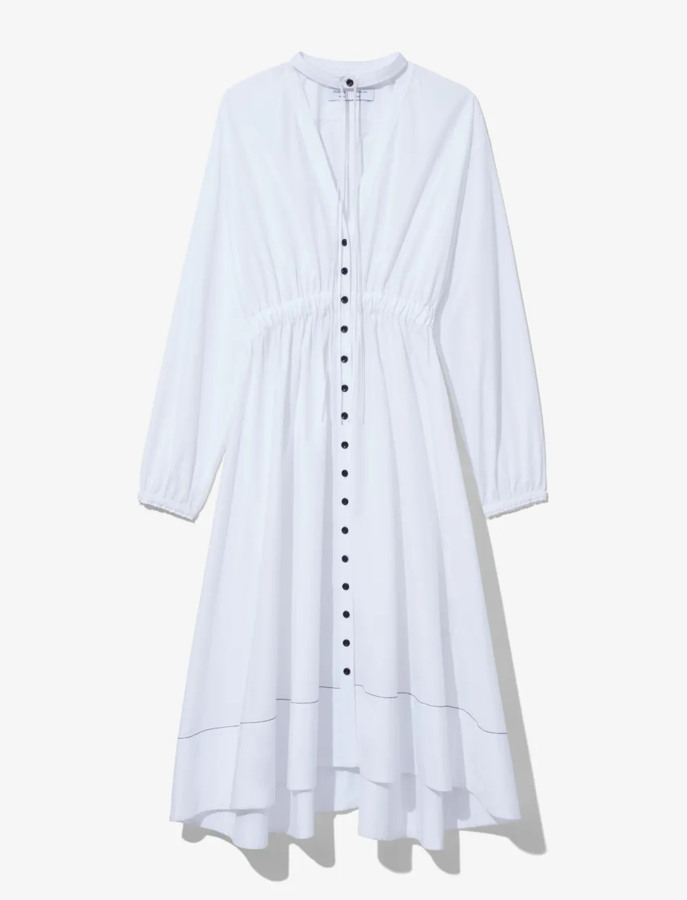 Image of Proenza Schouler White Label Cotton Poplin Shirt Dress off white