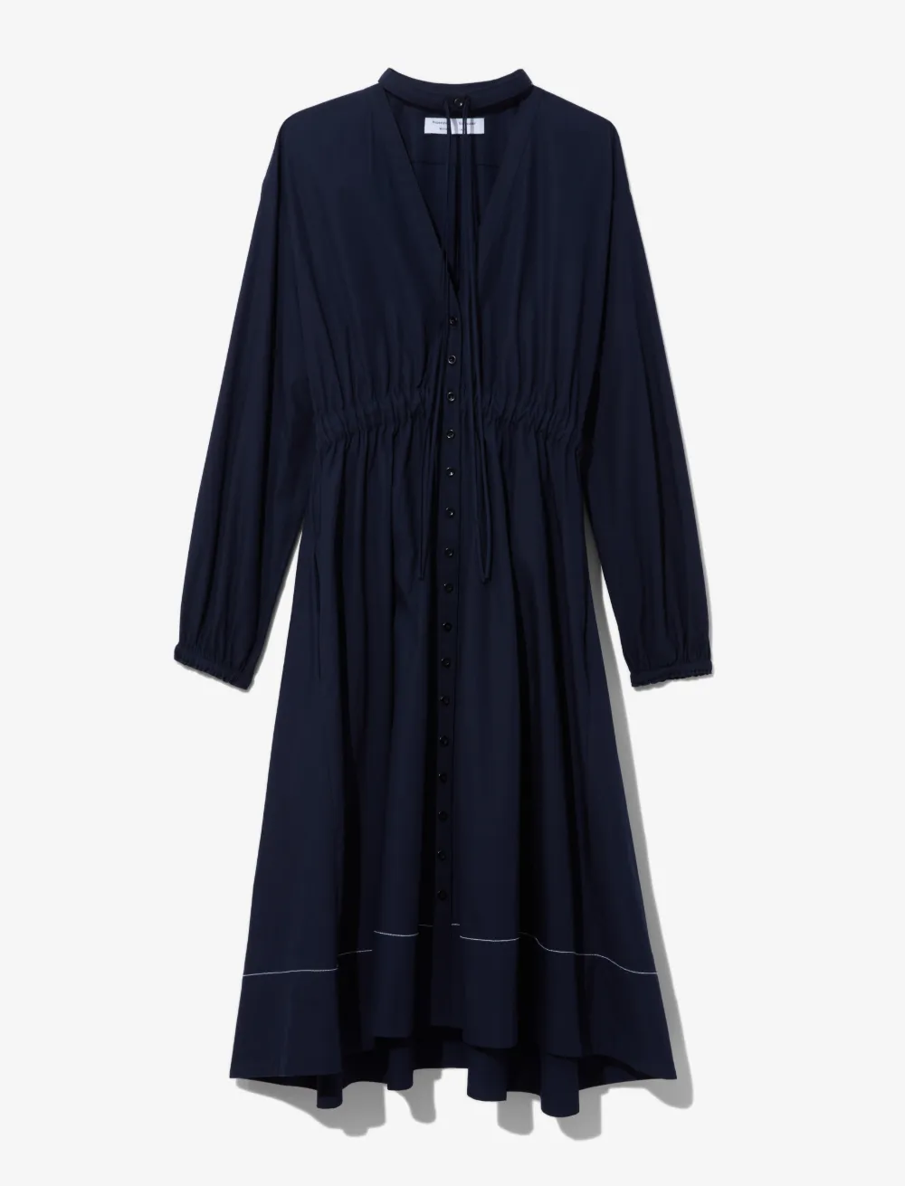 Image of Proenza Schouler White Label Cotton Poplin Shirt Dress midnight/blue