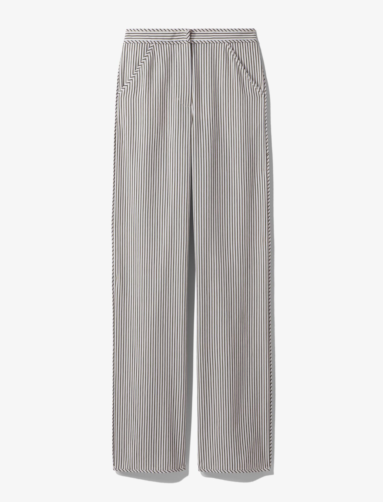 Striped Pajama Pants in white | Proenza Schouler