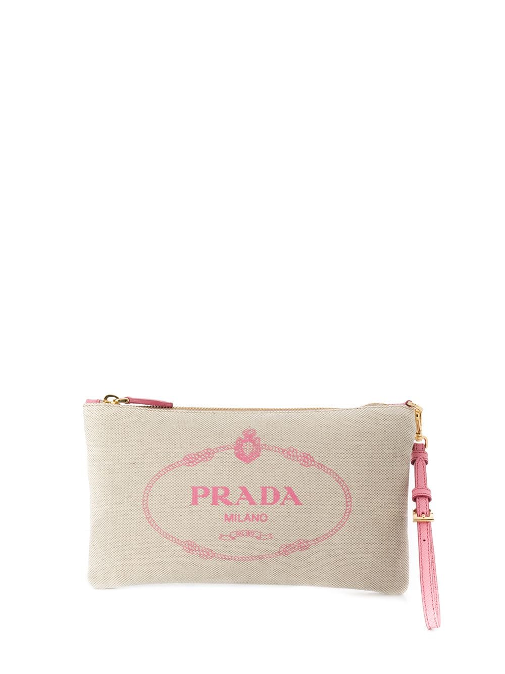 фото Prada клатч с логотипом