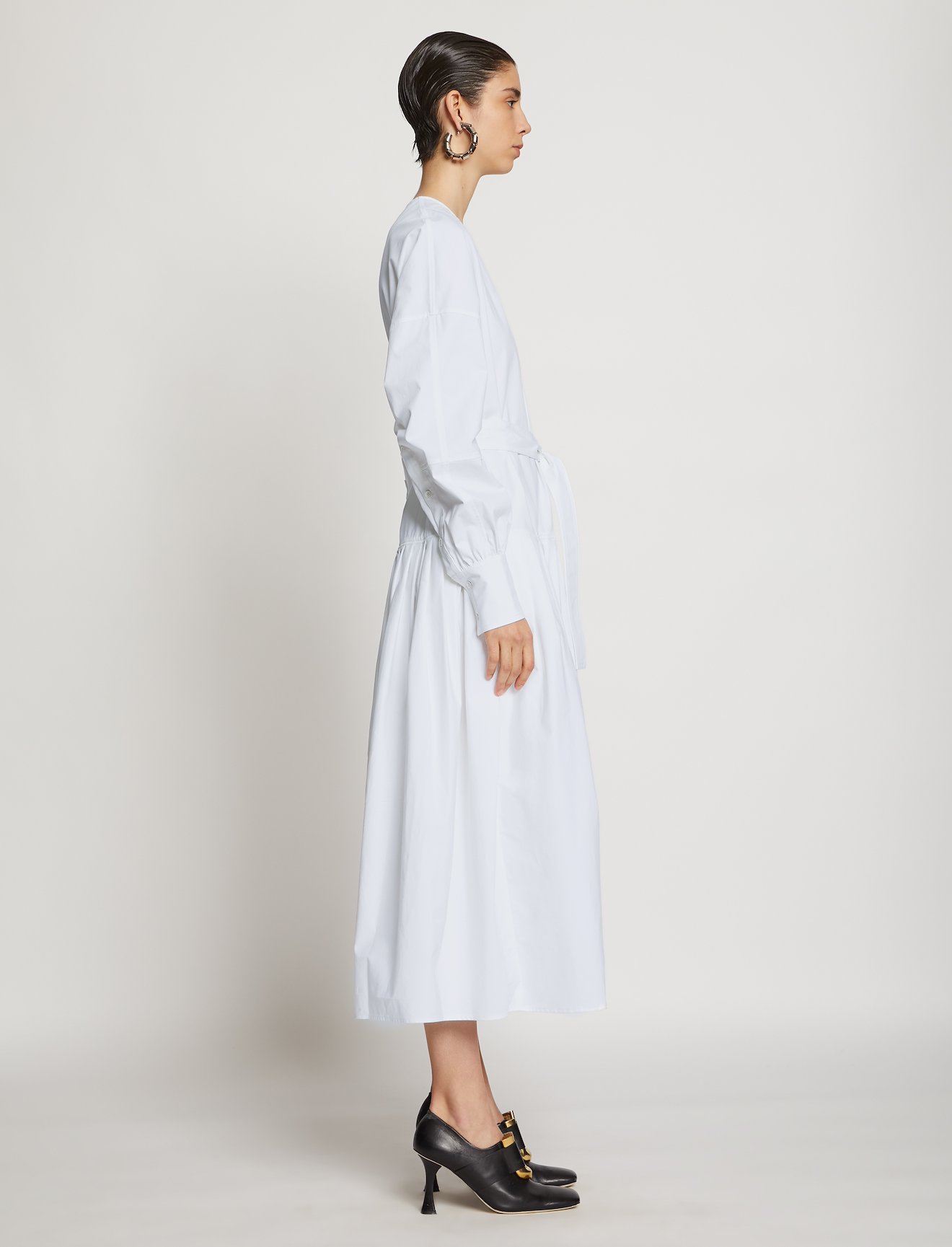 Belted Cotton Dress #1