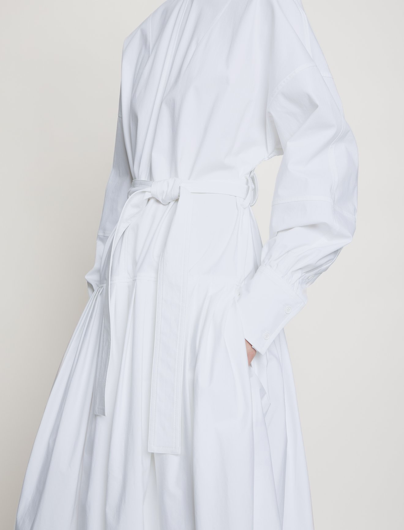 Belted Cotton Dress #3