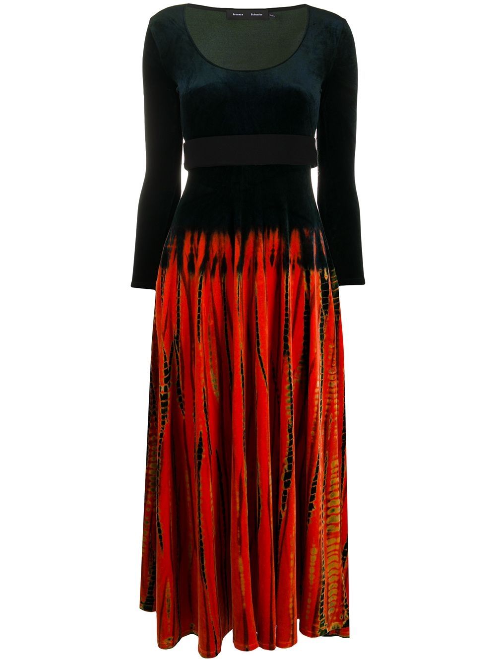 фото Proenza schouler tie-dye effect dress