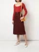الصورة 2 من Proenza Schouler White Label تنورة جينز بخصر عال