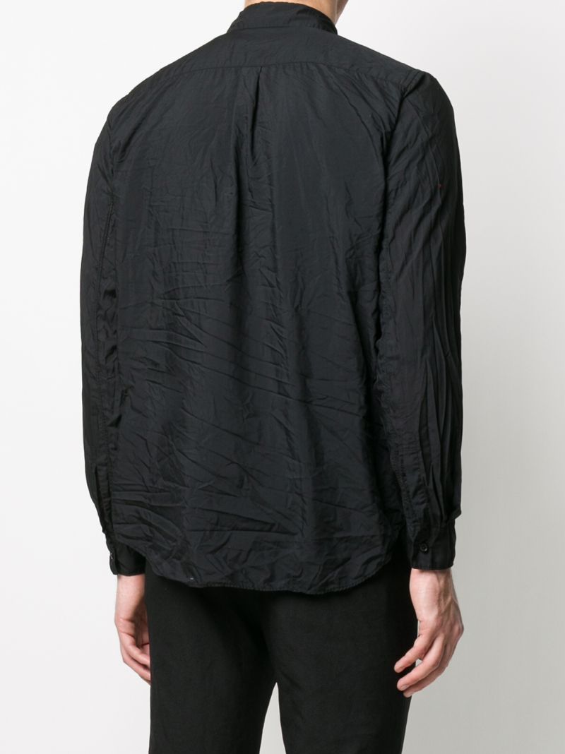 Shop Comme Des Garçons Homme Deux Crinkled Shirt In Black