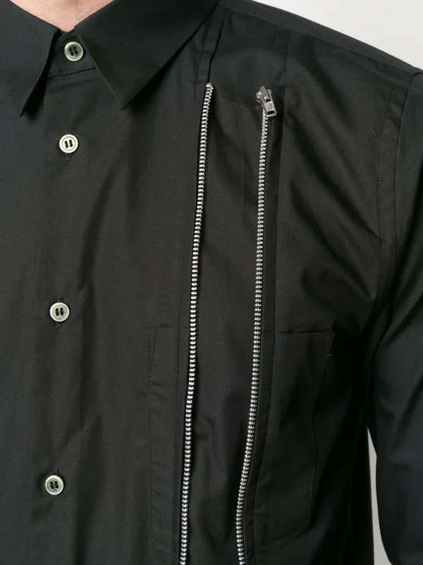 comme des garcons black button up
