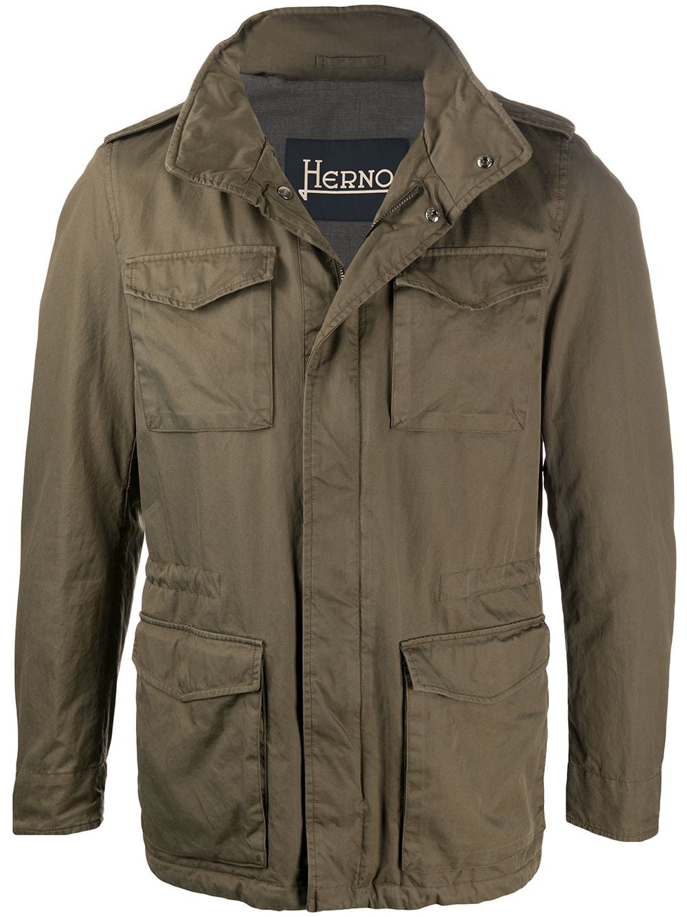Herno куртка в стиле милитари с карманами карго Зеленый FI0064U13211 14957402