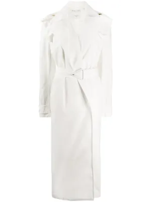 white trench coat